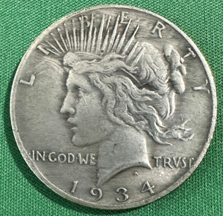 Read more about the article Peace Silver 1934- S High Relief – Peace Silver One Dollar S$1 Coin 1934- S