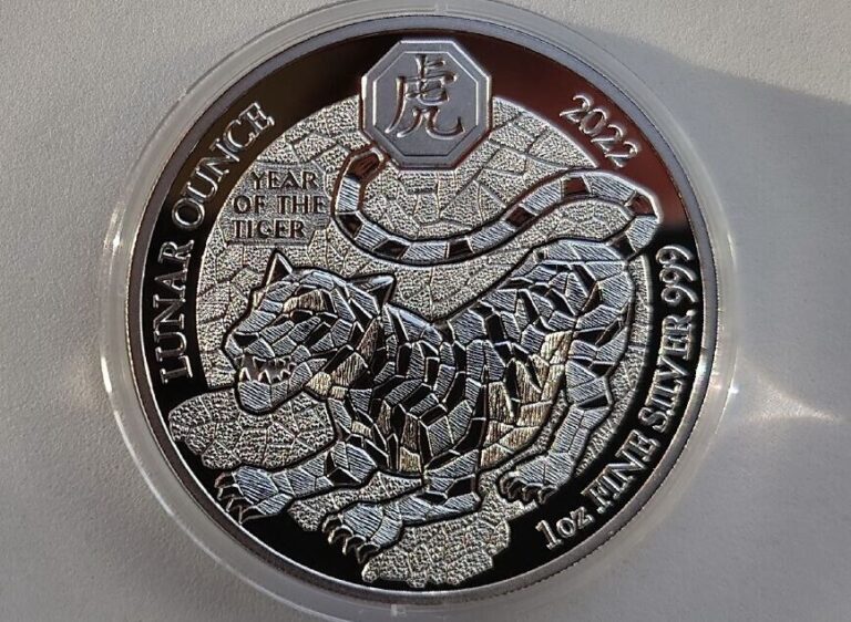 Read more about the article 2022 Rwanda 50 Fr Lunar YEAR Of The TIGER 1 oz Proof Silver Coin