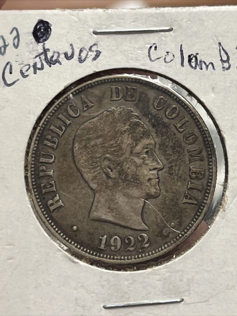 Read more about the article Colombia Silver 50 Centavos 1922