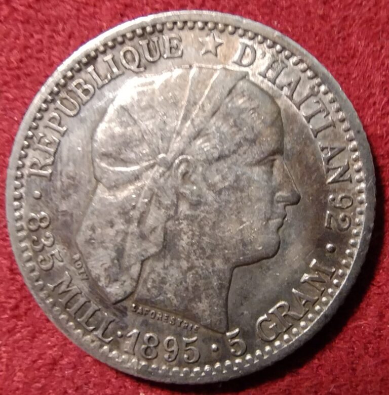 Read more about the article HAITI 1895 Silver 20 Centimes  very sharp details!
