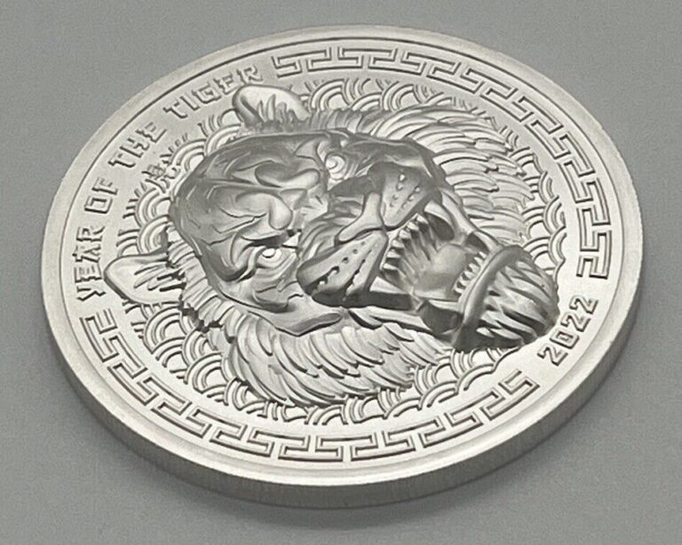 Read more about the article 2022 Fiji Lunar Tiger Ultra High Relief 1 oz .999 silver coin w/ COA