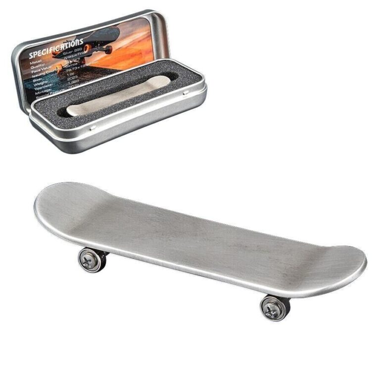 Read more about the article 2023 Samoa Skateboard 3D Shaped 1 oz Silver Coin – 1 999 Mintage