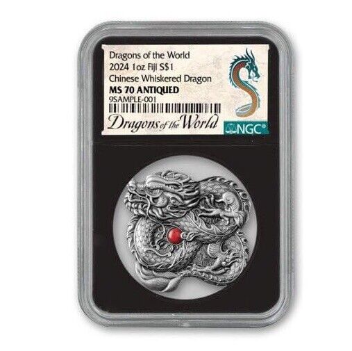 Read more about the article 2024 Fiji Chinese Whiskered Dragon 1 oz Silver Dragons of the World NGC MS70 COA