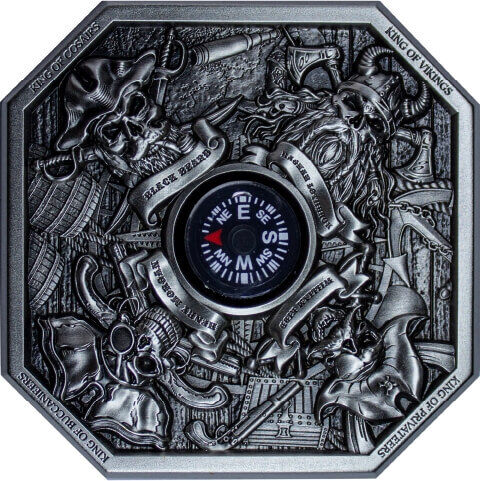 Read more about the article 2024 South Korea The Kings of Pirates 2 oz Silver Antiqued Stacker