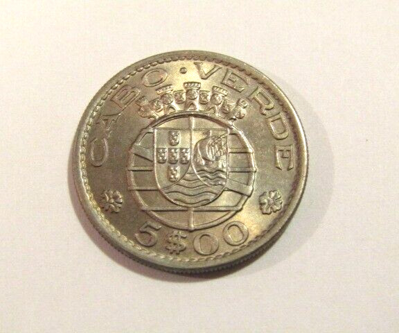 Read more about the article Cape Verde 1968 5 Escudos unc Coin