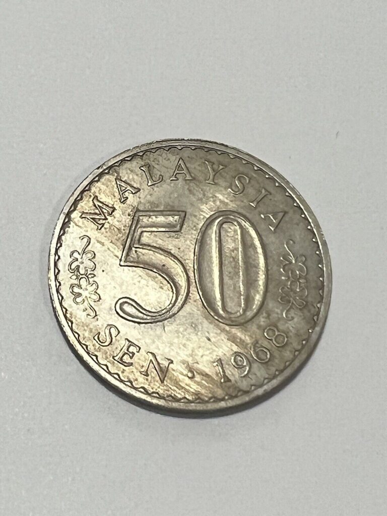 Read more about the article 1968 50 Sen Malaysia World Coin Circulated Not Cleaned Security Edge