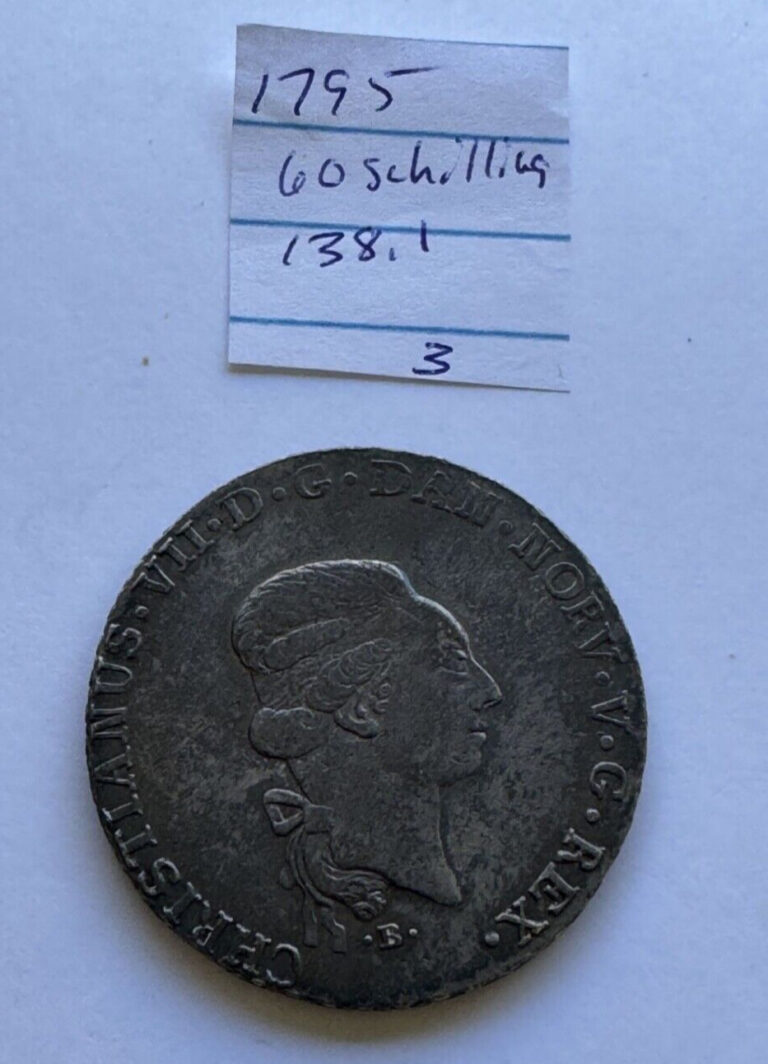 Read more about the article 1795 CHRISTIAN VII OF DENMARK 60 SCHILLING COIN