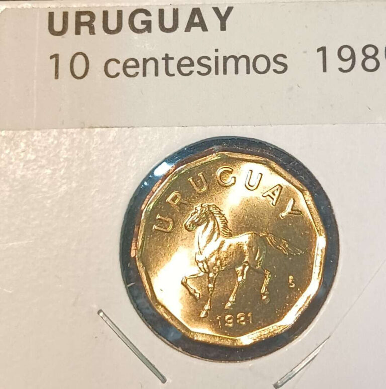 Read more about the article 1981 Uruguay 10 Centesimos Aluminum-Bronze Coin BU