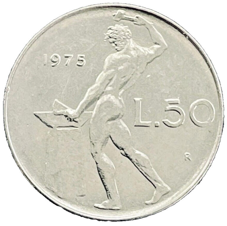 Read more about the article 1975 Italy Coin 50 Lire KM# 95.1 Italian Europe Coins EXACT COIN SHOWN FREE SHIP