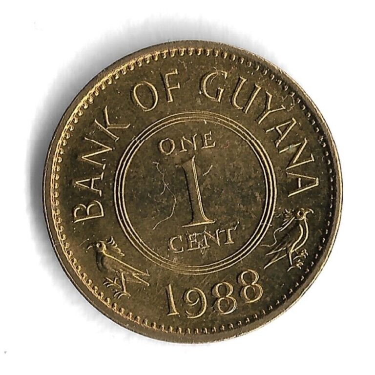 Read more about the article 1988 Guyana 1 Cent South American World Coin – KM# 31