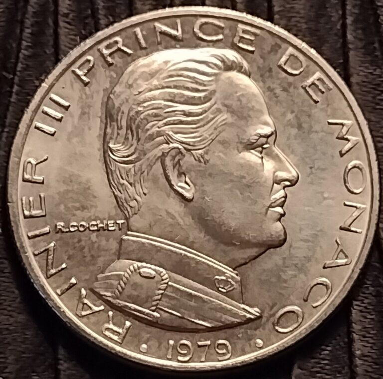 Read more about the article 1979 Monaco Franc Coin UNC ( Low Mintage 280k ) HIGH Grade World Coin!