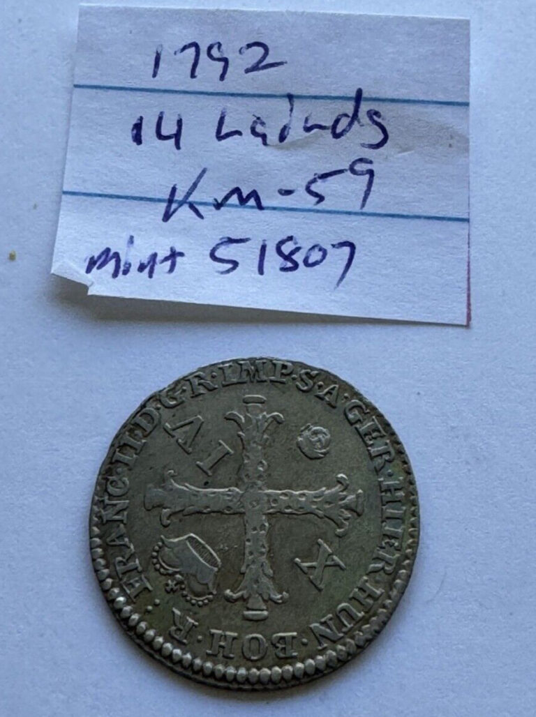 Read more about the article 1792 AUSTRIAN NETHERLANDS MARIA THERESA COIN 14 LIARDS