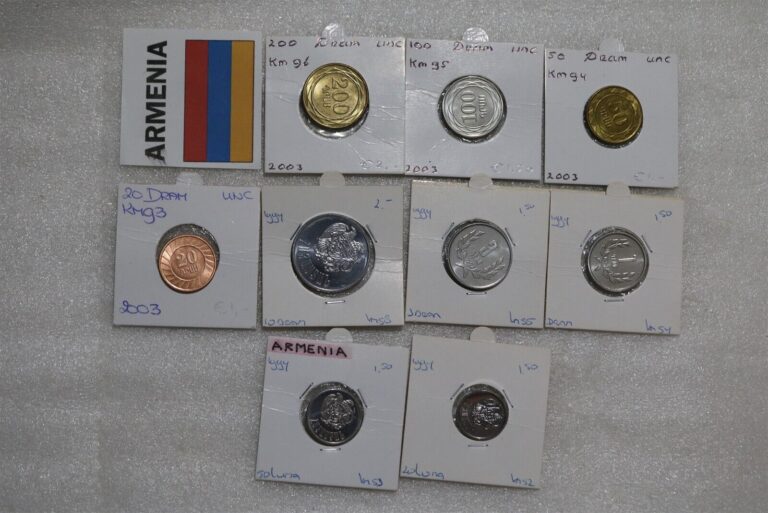 Read more about the article ARMENIA – 9 OLD COINS ALL HIGH GRADE B49 #1502