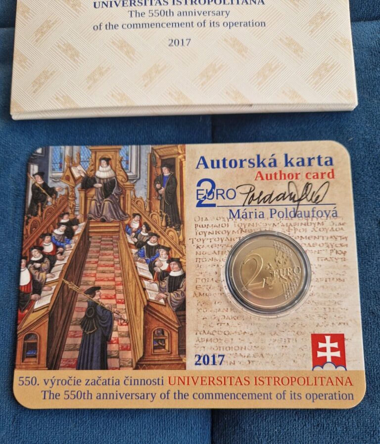 Read more about the article Slovakia 2 euro coincard 2017 Istropolitana (signed by author) 300 pieces ONLY!!