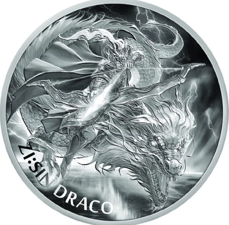 Read more about the article 2024 South Korea Zi:Sin Draco Year of the Dragon Komsco 1 oz BU Coin/ Capsule