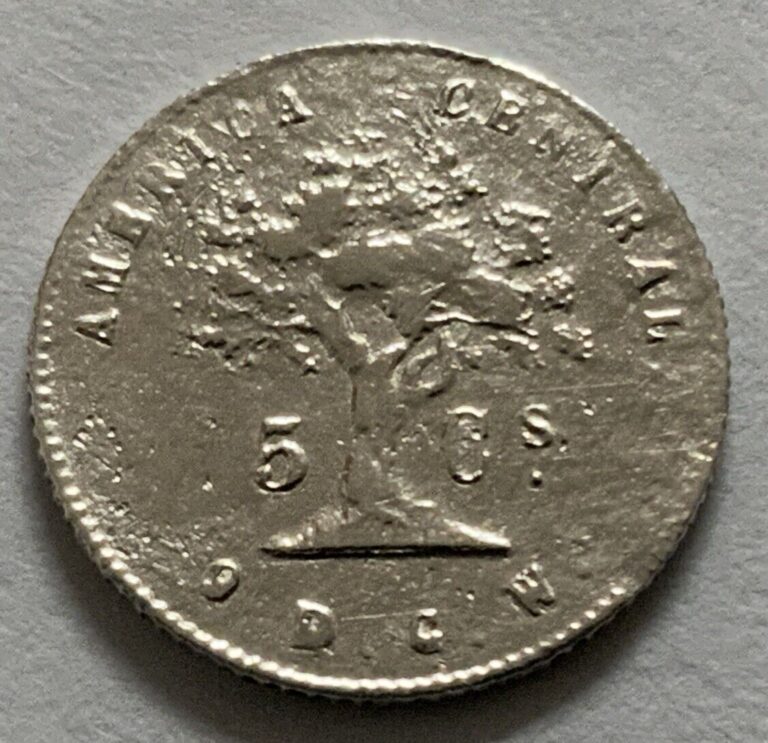 Read more about the article 1875 GW COSTA RICA SILVER 5 CENTAVOS KM-110