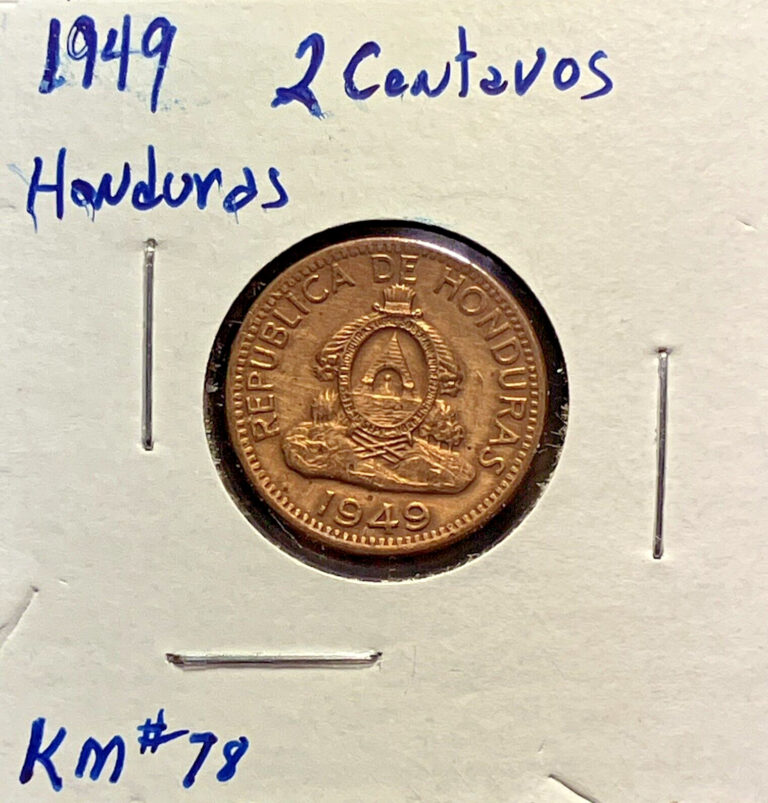 Read more about the article 1949 HONDURAS – 2 CENTAVOS – KM#78 XF/AU CONDITION