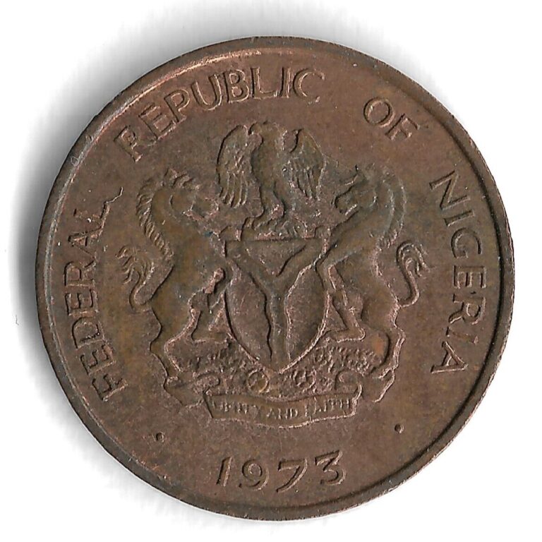 Read more about the article 1973 Nigeria 1/2 Kobo World Coin – KM# 7