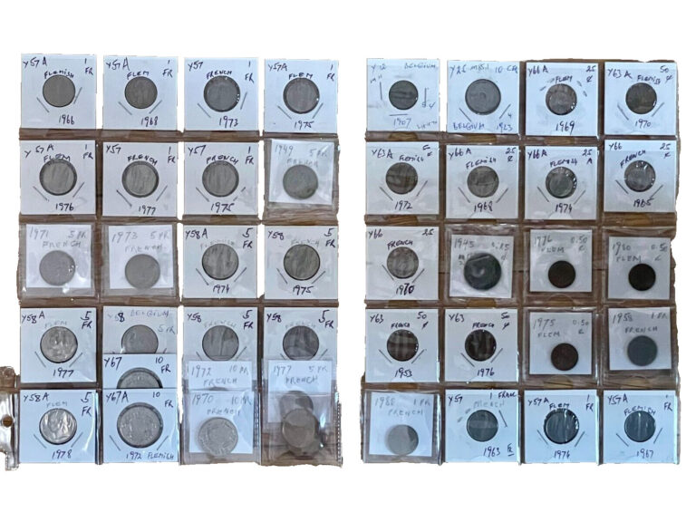 Read more about the article BELGIUM Collection – Lot of 44 Coins All in Flips – 1907 and Up. Lot’s of Value.