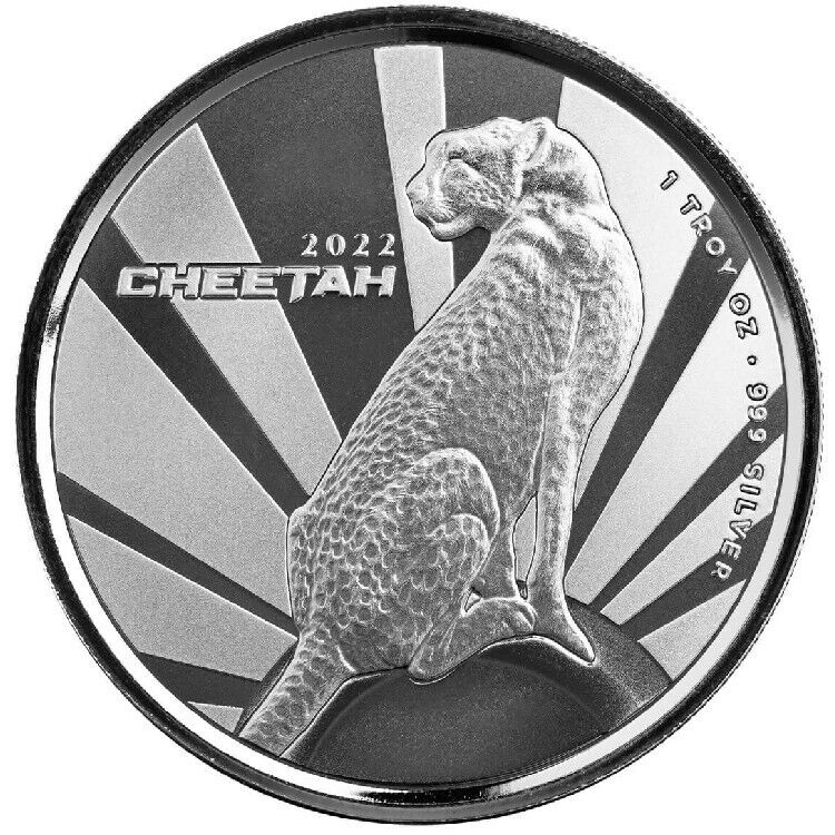 Read more about the article Cheetah 2022 1 oz Pure Silver Proof Like Coin  Cameroon  Scottsdale Mint