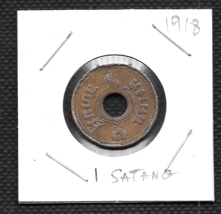 Read more about the article Thailand – 1 Satang 1918 Circulated Coin