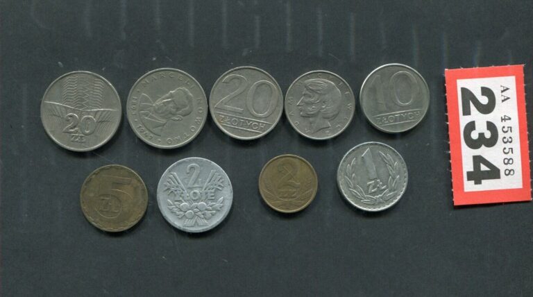 Read more about the article Lot of  9 coins of   Poland