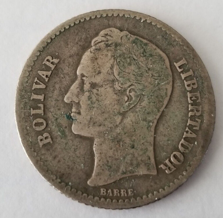 Read more about the article 1929 1 Silver Bolivar Venezuela