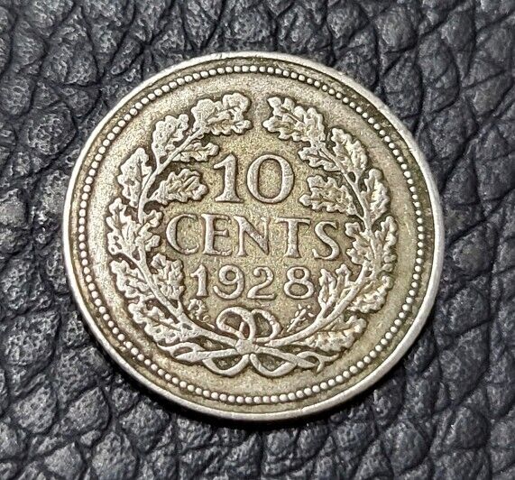 Read more about the article 1928  Nederlands 10 Cents Silver (.640) Coin