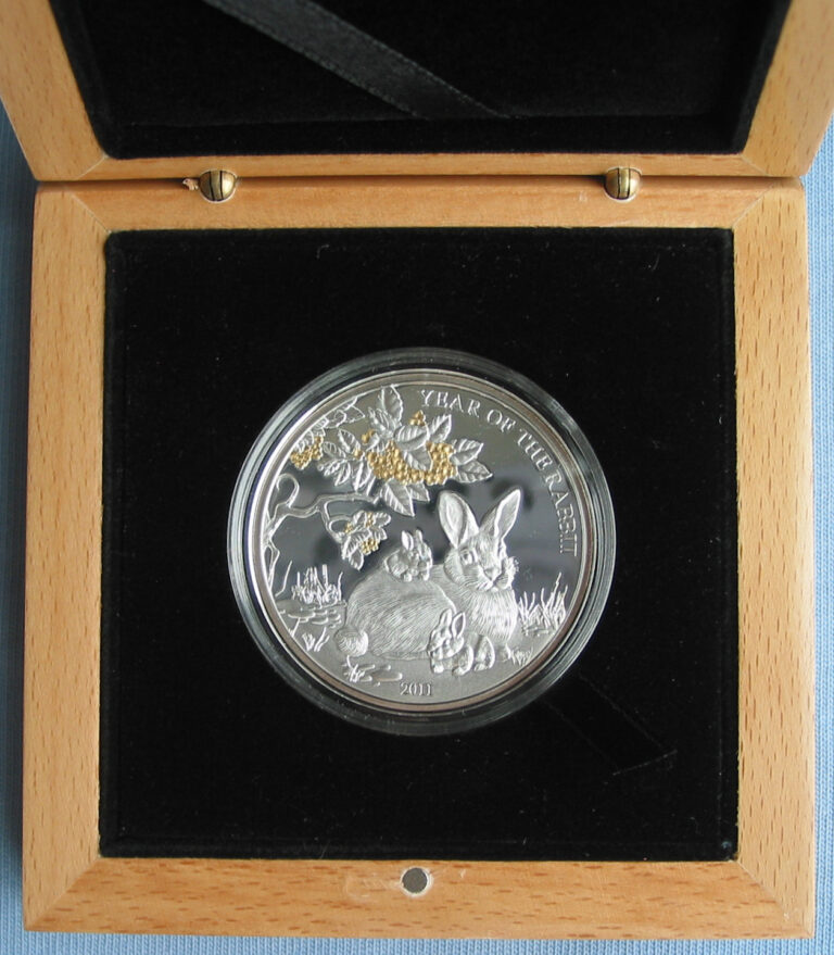 Read more about the article 2011 Togo 1000 Francs Lunar Year of the Rabbit .925 Silver 25g Coin w/ box