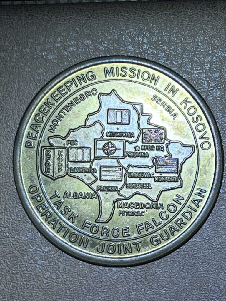 Read more about the article Operation Joint Guardian Kosovo NATO Military Bronze Challenge Coin KFOR