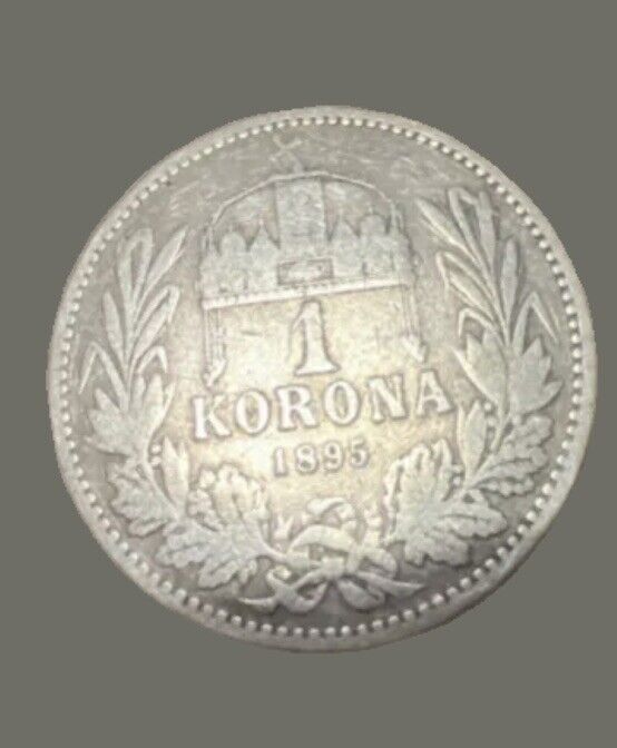 Read more about the article HUNGARY / SILVER 1 KORONA / 1895 K-B