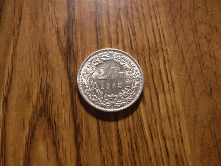 Read more about the article SWITZERLAND 2 FRANC 1965 B SILVER COIN (1151)