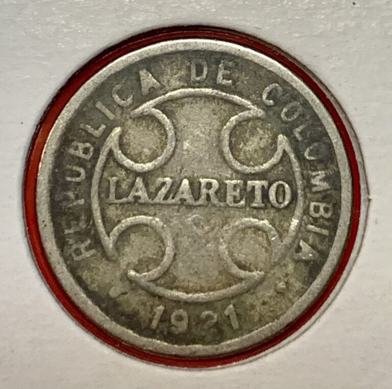 Read more about the article Columbia Lazareto Leper Colony 2 Centavos 1921 World Coin