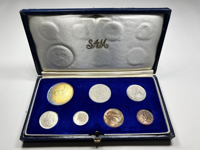 Read more about the article 1967 South Africa 7 Coin Proof Set Toned