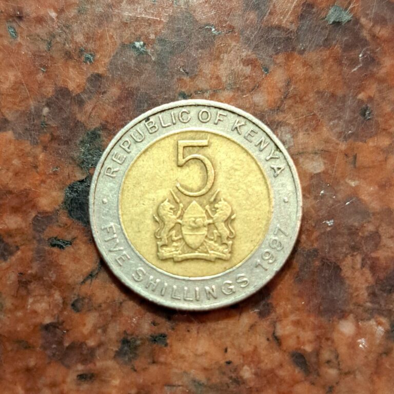 Read more about the article 1987 KENYA 5 SHILLINGS COIN – #B4431