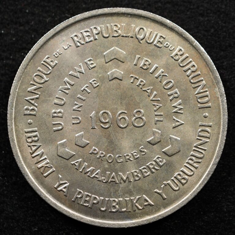 Read more about the article Burundi 10 Franc 1968  Coin  Inv#E991