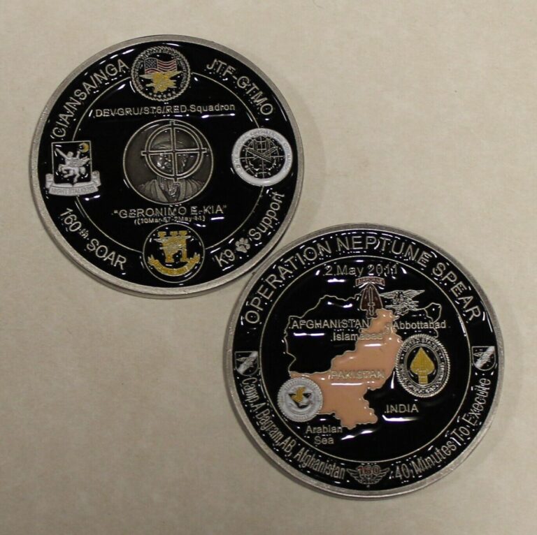 Read more about the article Operation NEPTUNE SPEAR 160th SOAR SEAL Team 6 Navy Commemorative Challenge Coin