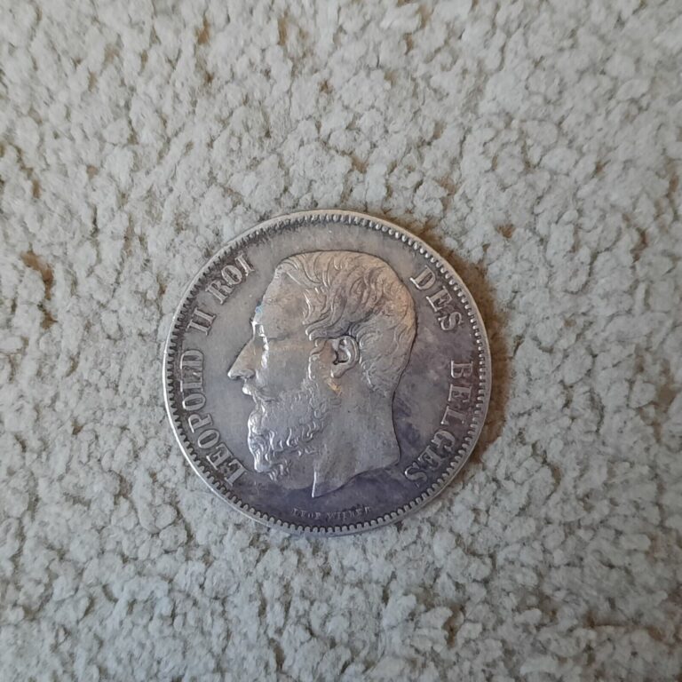 Read more about the article Leopold II Francs 1869 Belgium Silver Coin