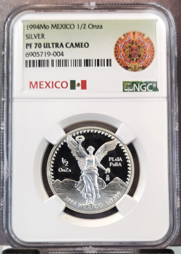 Read more about the article 1992 MEXICO SILVER LIBERTAD 1/2 ONZA NGC PF 70 ULTRA CAMEO RARE PERFECTION
