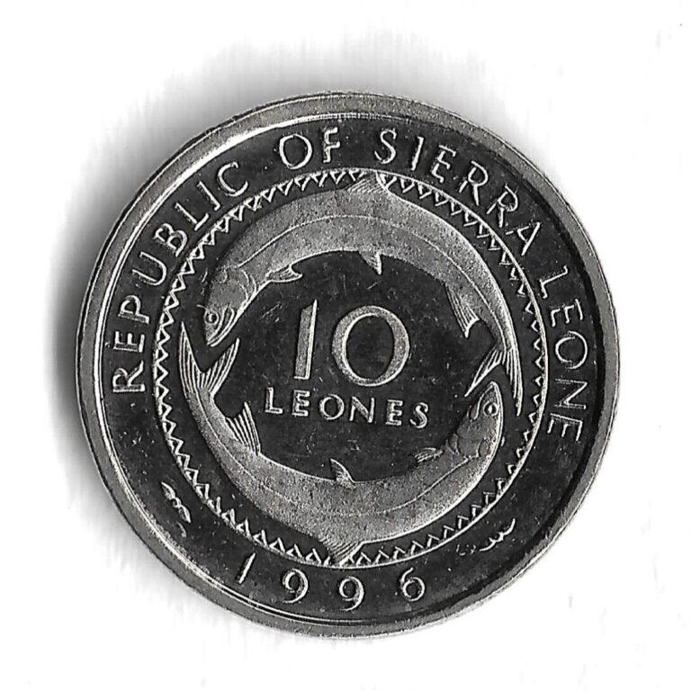 Read more about the article 1996 Sierra Leone 10 Leones World Coin – KM# 44