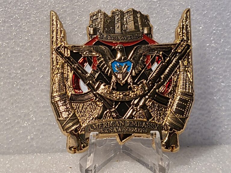 Read more about the article Super rare Marine Security Guard Detachment coin  SANA’A YEMEN  Merrick