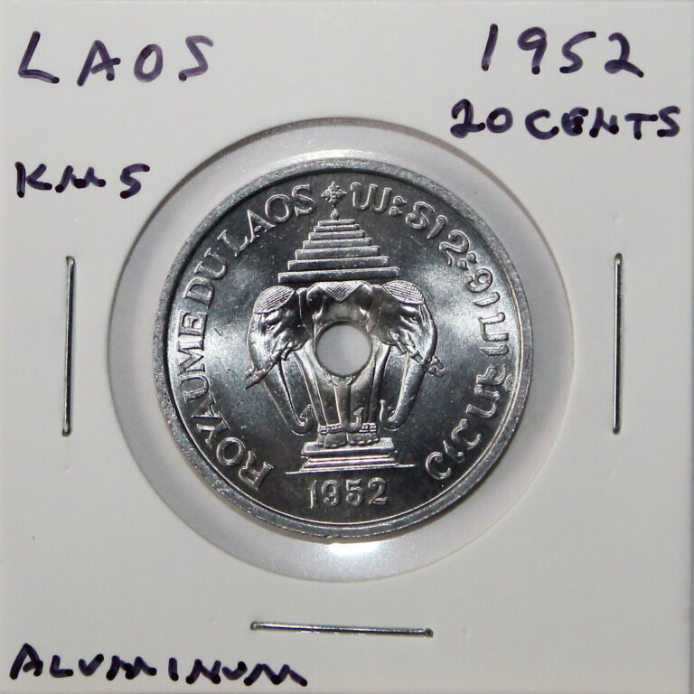 Read more about the article Laos 20 Cents 1952 KM5 Free Shipping