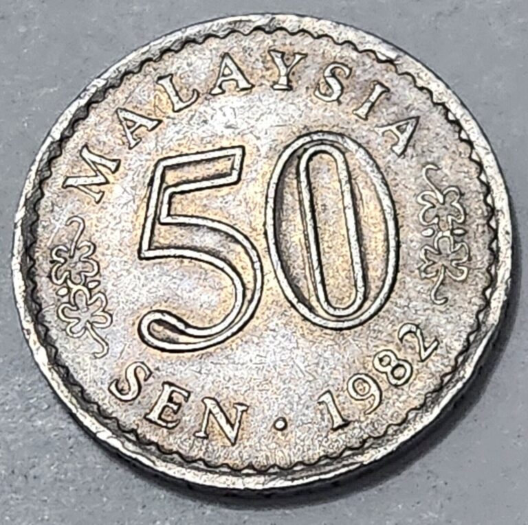 Read more about the article MALAYSIA 🇲🇾 FIFTY (50) SEN COIN 1982