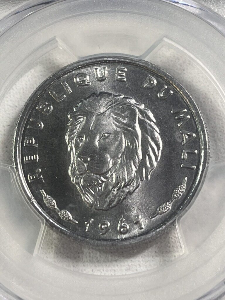 Read more about the article 1961 Mali 25 Francs Graded MS 65 by PCGS Lion