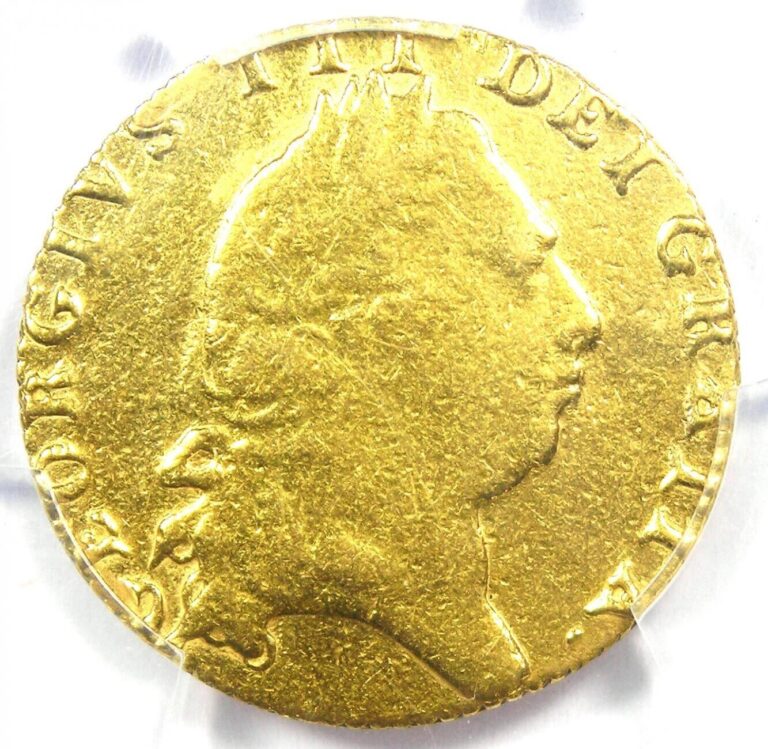 Read more about the article 1798 Britain George III Gold Guinea 1G – Certified PCGS VF Details – Rare Coin!