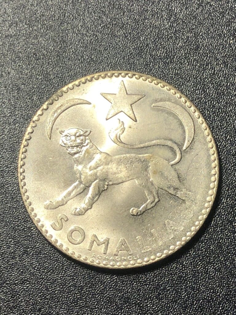 Read more about the article Uncirculated 1950 Somalia 1 One Somalo Billon Silver Coin – See Description