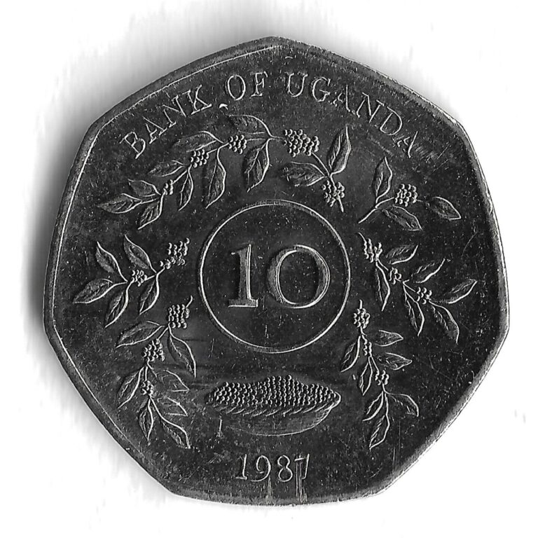 Read more about the article 1987 Uganda 10 Shillings World Coin – KM# 30