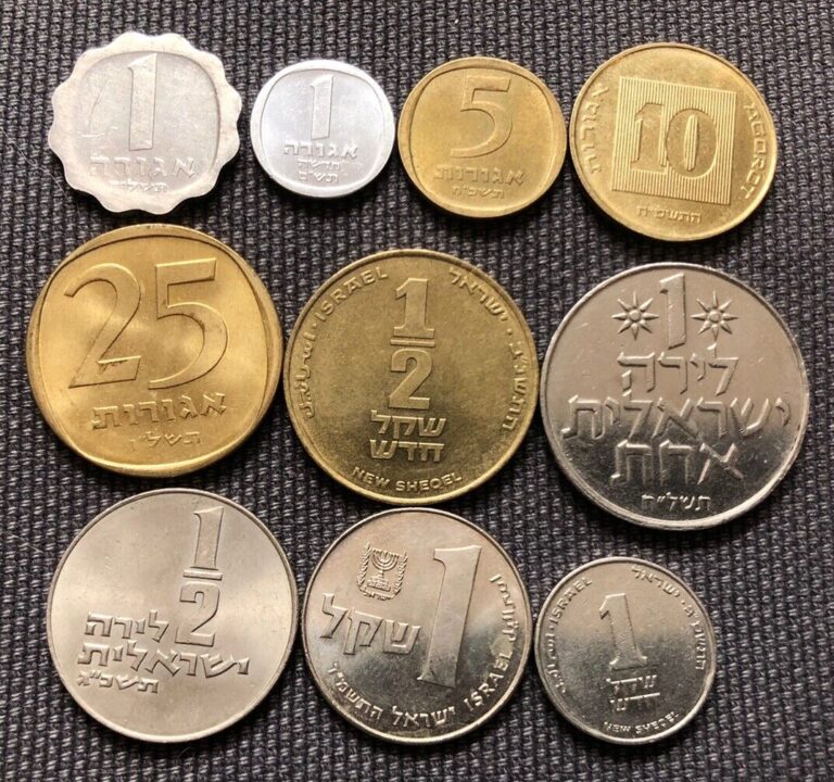 Read more about the article Israel 🇮🇱 Lot Of 10  World Foreign Coins