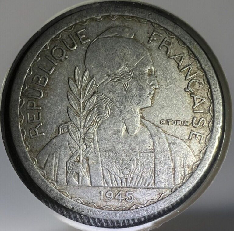 Read more about the article ALUMINIUM COIN – R.Turin – 1945 FRENCH INDOCHINA | Vietnam – Laos | WWII 10C