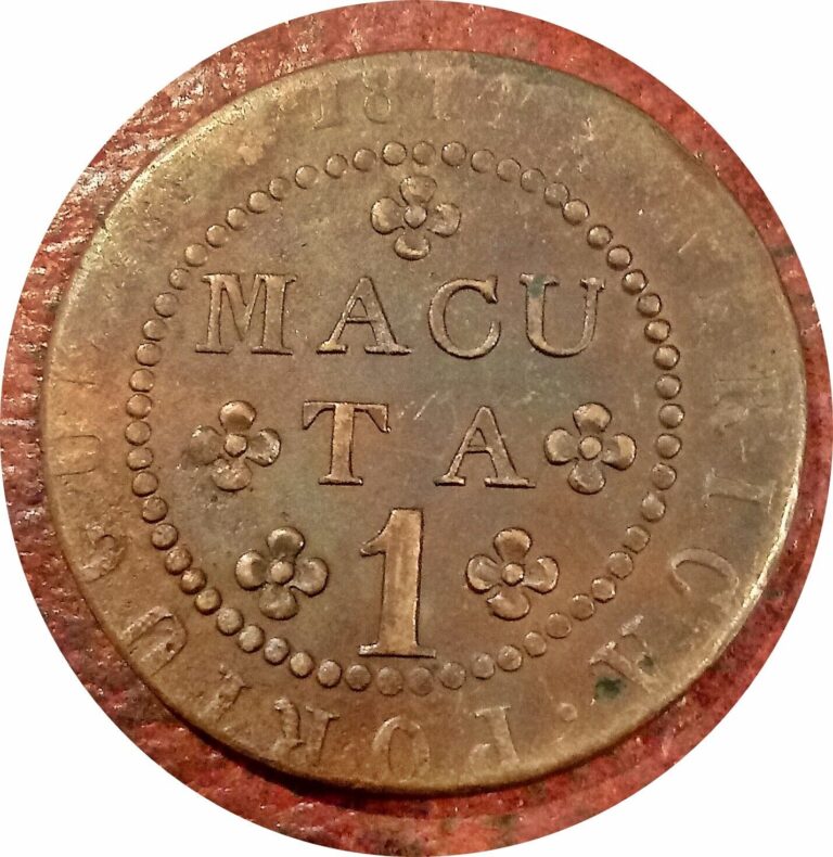 Read more about the article PORTUGUESE AFRICA ~ ANGOLA ~ 1814 MACUTA ~ KM-46 ~ NICE GRADE VERY SCARCE TYPE